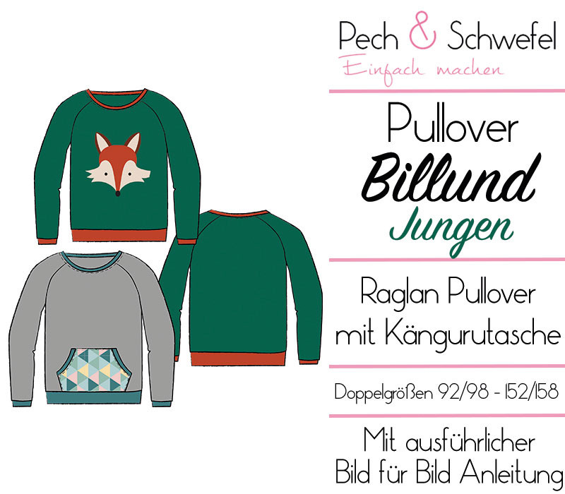 Ebook - Pullover Billund Jungen - Größe 92/98 bis 152/158 von Pech und Schwefel